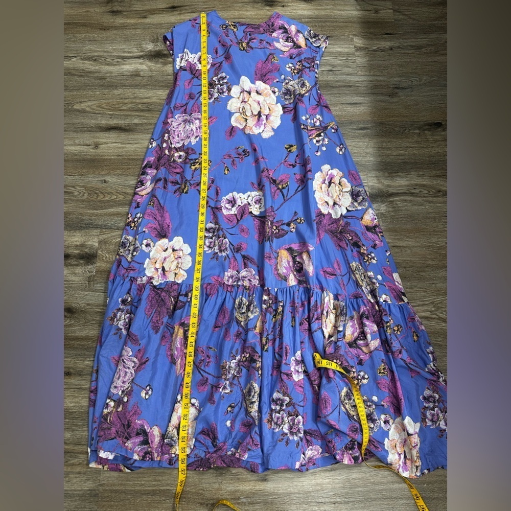 $298 FREE PEOPLE BLOSSOM SILK MAXI DRESS SIZE XS S M L - Picture 10 of 11